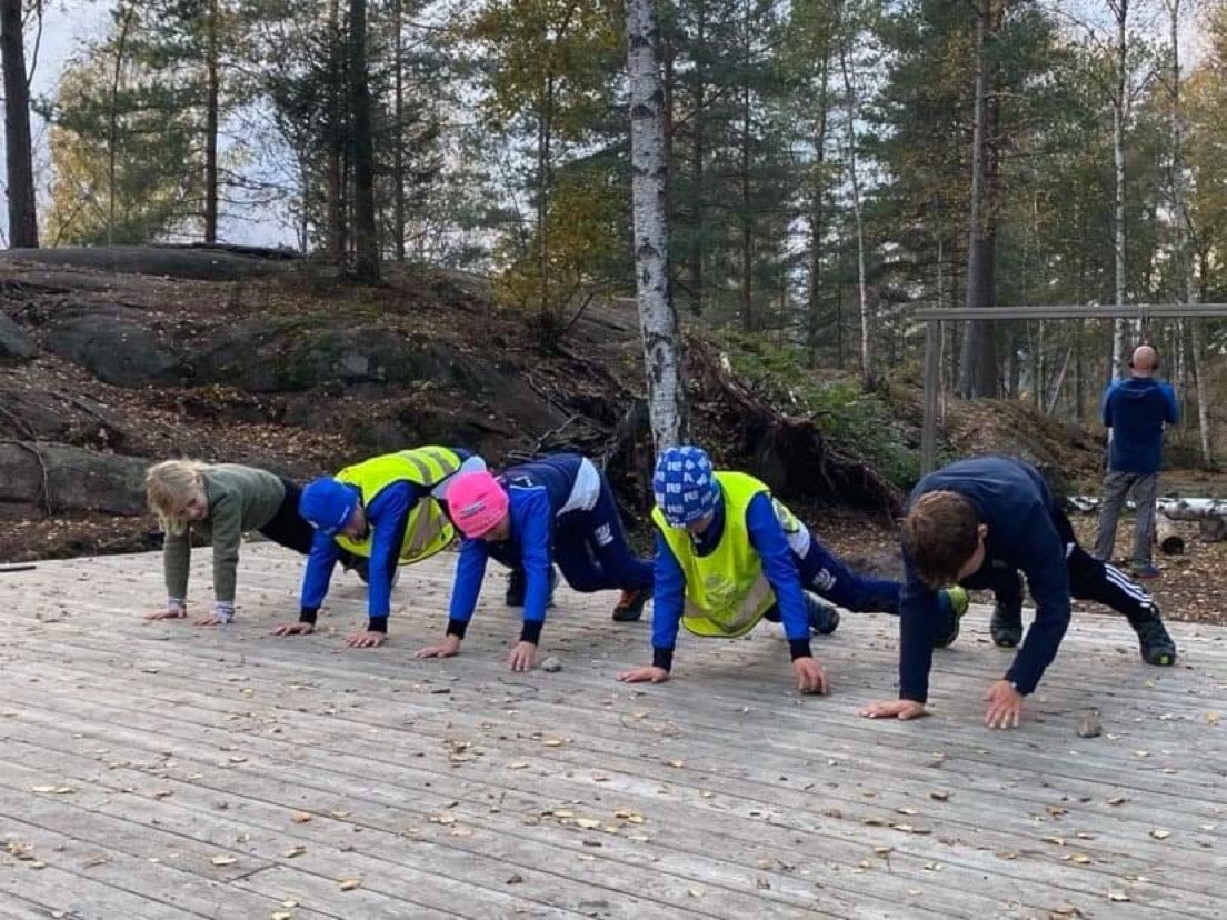 Trening, moro og full aktivitet i de yngre gruppene!!